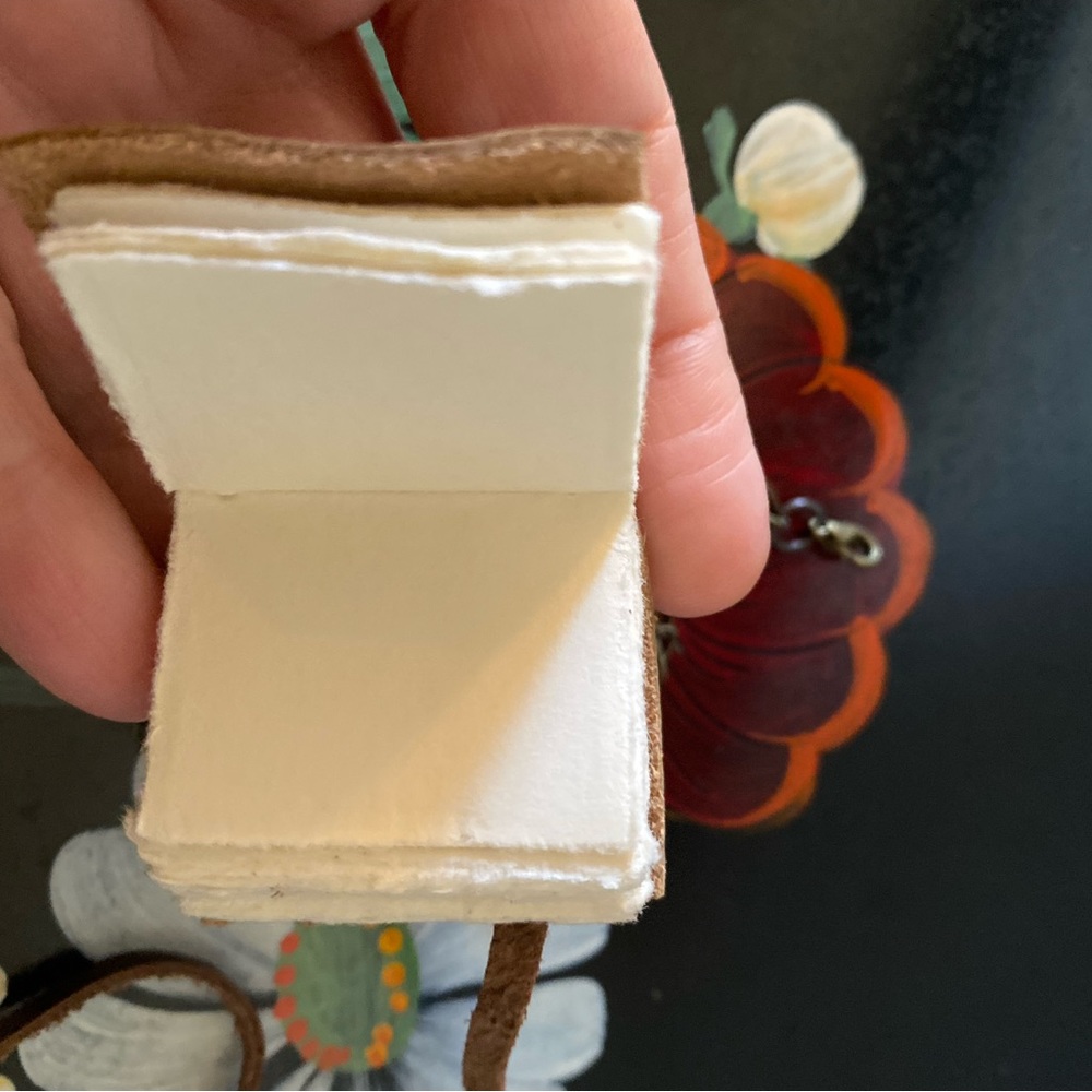 Laura Carey Books - Custom Tiny Leather Book Pendant/Necklace - NWOT - Picture 11 of 15